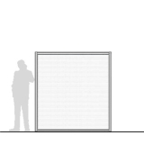 M20.20P scheda prodotto - Pannello divisorio MACRO Pannello divisorio MACRO "alveolare" - cm 200x200h - Pannello divisorio MACRO