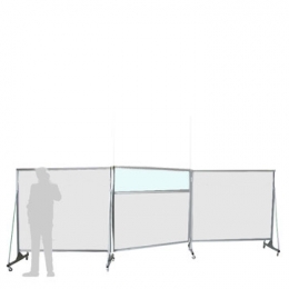 Separè autostabile ALA QUINTA "finestrato" - cm 600x200h (3 elementi)