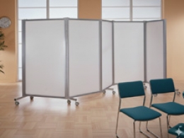 Separè autostabile ALA ROLLER "TXT" - cm 316x190h (3 elementi)