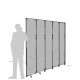 CRL05F scheda prodotto - Separè a parete CLIPPER ROLLER LIGHT Separè a parete CLIPPER ROLLER LIGHT "feltro" - cm 329x201h (5 elementi) - Separè a parete CLIPPER ROLLER LIGHT