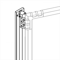 Separè a parete CLIPPER ROLLER LIGHT "laminato" - cm 394x201h (6 elementi)