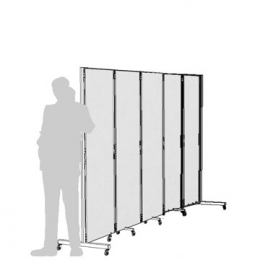 Separè autostabile CLIPPER ROLLER "laminato" - cm 341x193h (5 elementi)