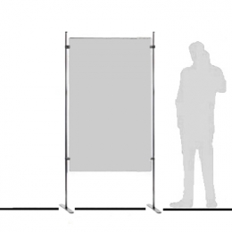 Pannello espositivo EXPO'  "composito" con basi diritte - cm 110x200h