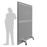 Schermo fonoassorbente e fonoimpedente autostabile JUMBO - cm 150x227h con 4 piedi su ruote frenate - Schermo fonoassorbente e fonoimpedente autostabile JUMBO - cm 150x227h con 4 piedi su ruote frenate