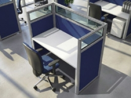 Pannello divisorio MACRO.OFX "finestrato laminato" - cm 120x160h