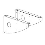 Coppia mensola supporto reggipiano - Coppia mensola supporto reggipiano