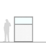 M15.20IP scheda prodotto - Pannello divisorio MACRO Pannello divisorio MACRO "finestrato alveolare" - cm 150x200h - Pannello divisorio MACRO