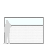 M30.20IP scheda prodotto - Pannello divisorio MACRO Pannello divisorio MACRO "finestrato alveolare" - cm 300x200h - Pannello divisorio MACRO