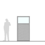 M10.20IF scheda prodotto - Pannello divisorio MACRO Pannello divisorio MACRO "finestrato feltro" - cm 100x200h - Pannello divisorio MACRO