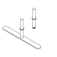 Pannello divisorio TXT di prosecuzione con 1 base dritta - cm 180x180h