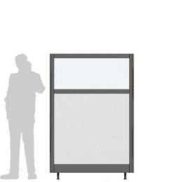 Pannello divisorio XILOX "finestrato laminato" - cm120x180h 