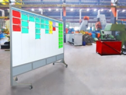 Lavagna trittico pieghevole su ruote MACRO LAVAGNA "bianca" - cm 606x208h 