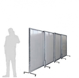 Separè autostabile MACRO SLIDE "pvc" - cm 600x200h (4 elementi)