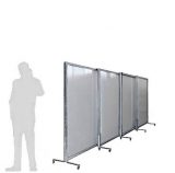 Separè autostabile MACRO SLIDE "pvc" - cm 600x200h (4 elementi) - Separè autostabile MACRO SLIDE 