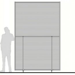 Schermo mobile su ruote MACRO VELA "alveolare" - cm 200x300h 