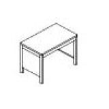 FSD10 scheda prodotto - Scrivania pannellata con struttura metallica cm 100. Scrivania pannellata con struttura metallica cm 100. - Scrivania pannellata con struttura metallica cm 100.